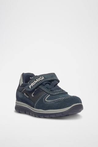 Leren en Nubuck Sneakers Hilos GTX - Kobaltblauw