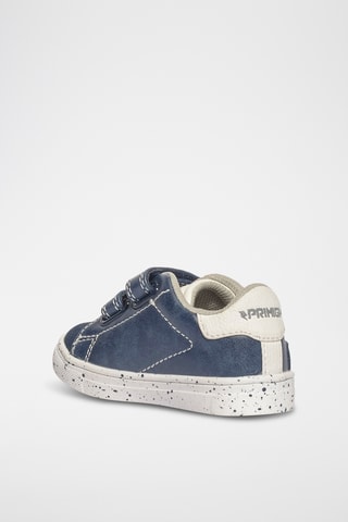 Leren Sneakers Baby Stars - Marineblauw