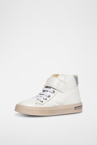 Hoge Leren Sneakers Stylish - Wit