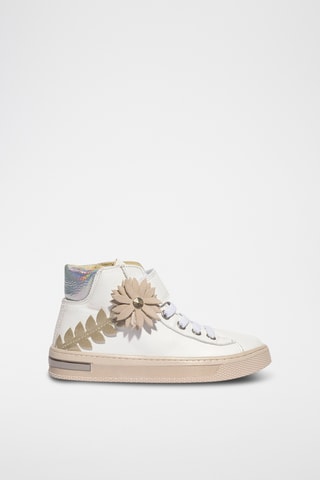 Hoge Leren Sneakers Stylish - Wit