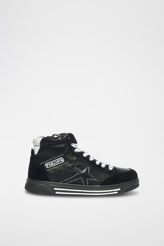 Hoge Leren Sneakers B&G Infinity Lights - Zwart 