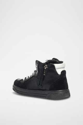 Hoge Leren Sneakers B&G Infinity Lights - Zwart 