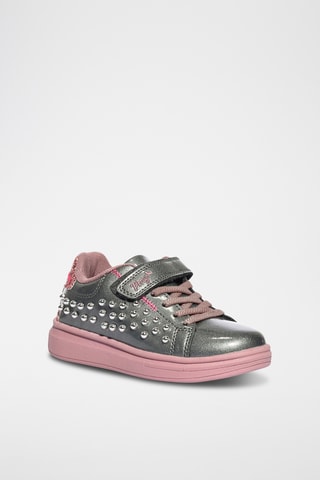 Gelakte Sneakers Stylish - Lichtgrijs