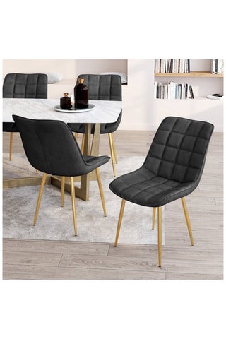 4 chaises en bois Mélinda - 20 x 46 x 62,5 cm