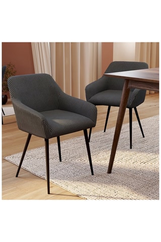 2 chaises Jenny - Gris foncé