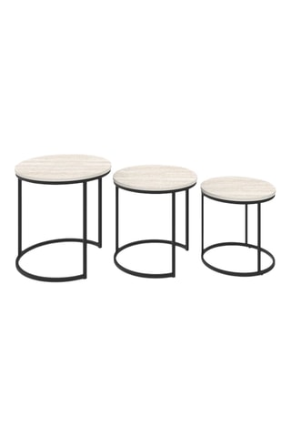 3 tables basses gigognes - 45 x 45/40 x 40/35 x 35 cm
