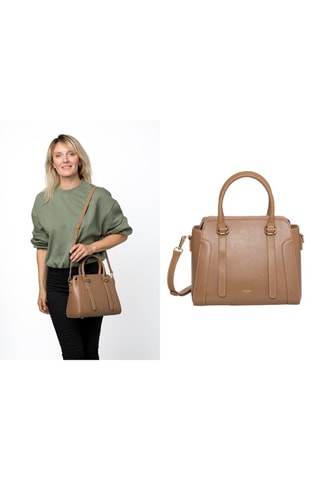 Sac à main en cuir Comete - Marron clair
