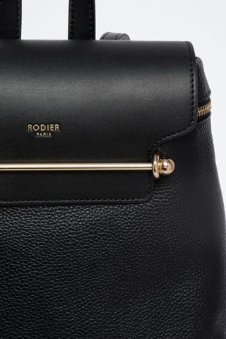 Sac à dos en cuir Marjolaine - Noir