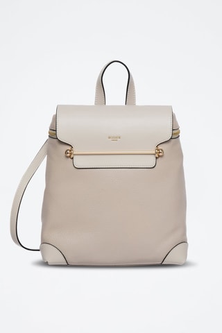Sac à dos en cuir Marjolaine - Beige clair