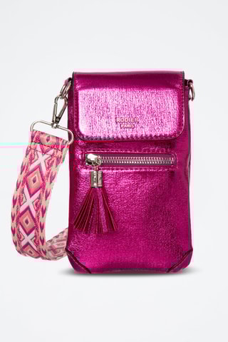 Pochette de téléphone Losange - Fuchsia
