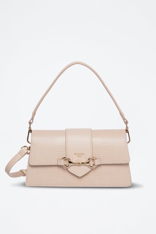 Sac porté épaule en cuir Capsule - Rose clair