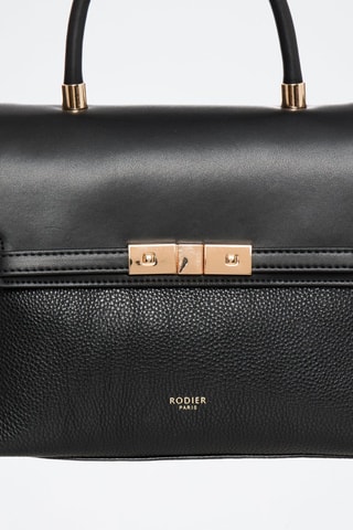 Sac bandoulière en cuir Helios - Noir