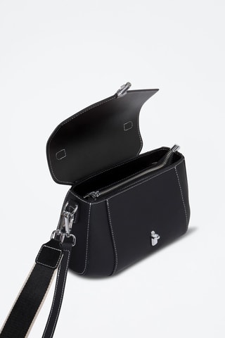 Sac bandoulière en cuir Bingo - Noir