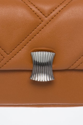Sac bandoulière en cuir Canon - Marron