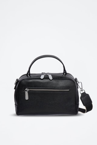 Sac bandoulière en cuir Funky - Noir