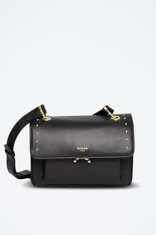 Sac bandoulière en cuir Olaf - Noir