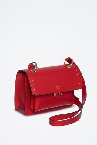 Sac bandoulière en cuir Olaf - Rouge