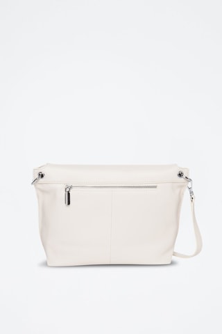 Sac bandoulière en croûte de cuir Vogue - Blanc