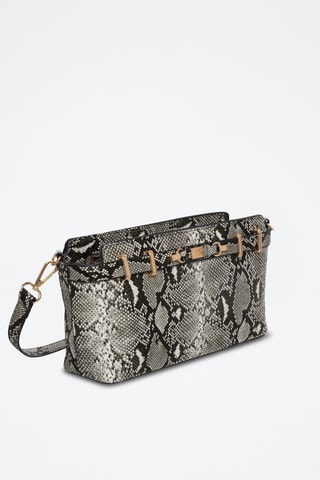 Sac bandoulière Polari - Blanc, gris et noir