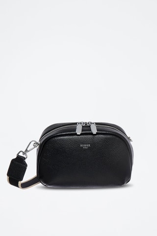 Sac bandoulière en cuir Tempête - Noir