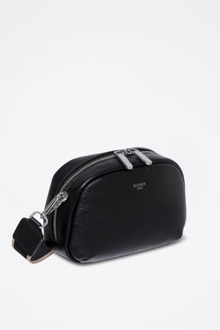 Sac bandoulière en cuir Tempête - Noir