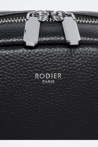 Sac bandoulière en cuir Tempête - Noir