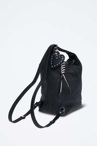 Sac à dos en cuir Granola - Noir