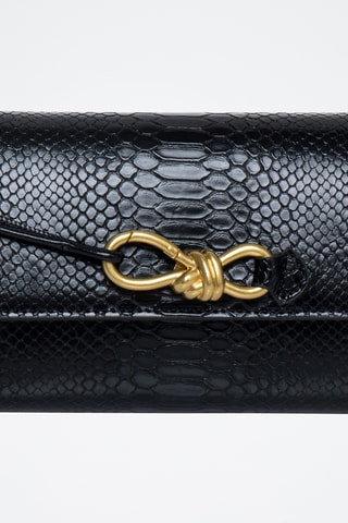 Sac bandoulière en cuir Cocktail - Noir