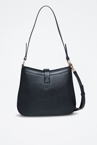 Sac porté épaule en cuir Expresso - Noir