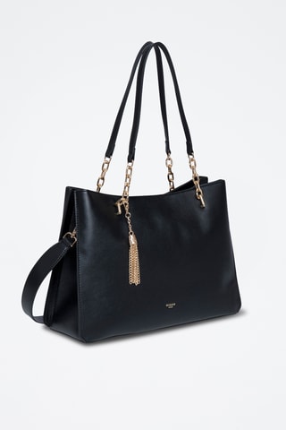 Sac porté épaule en cuir Nolian - Noir