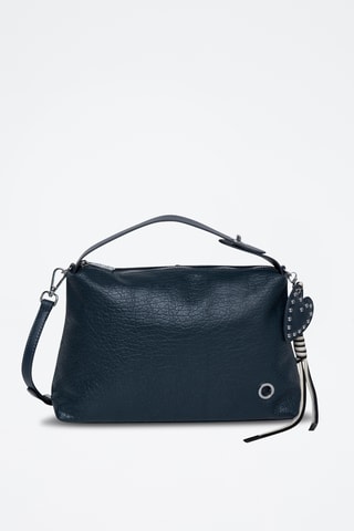 Sac à main en cuir Moresco - Bleu marine