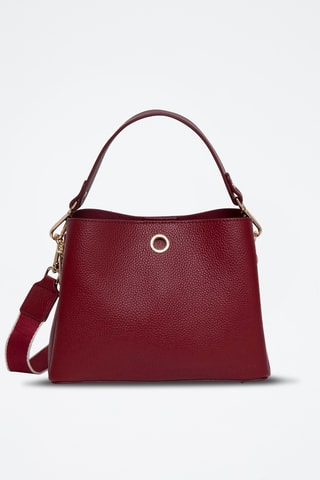 Sac à main en cuir Margarita - Bordeaux