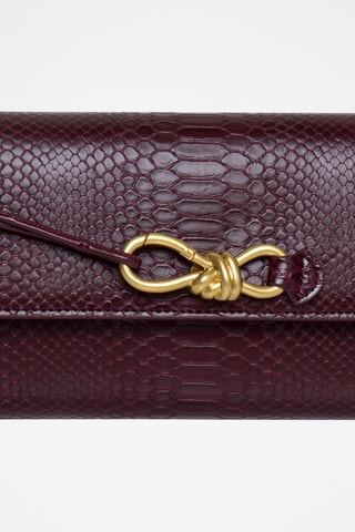 Pochette en cuir Cocktail - Bordeaux