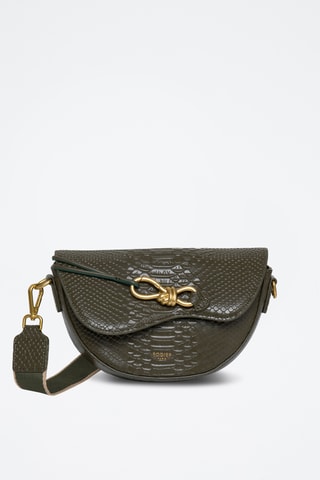 Sac bandoulière en cuir Reglisse - Kaki