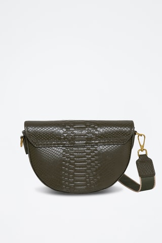 Sac bandoulière en cuir Reglisse - Kaki