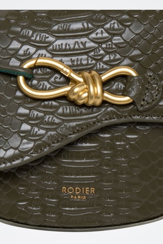 Sac bandoulière en cuir Reglisse - Kaki