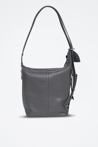 Sac porté épaule en cuir Granola - Gris