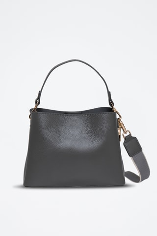 Sac à main en cuir Margarita - Gris foncé