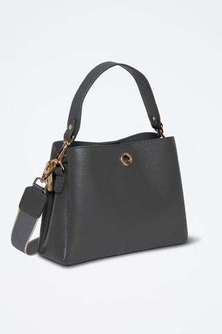 Sac à main en cuir Margarita - Gris foncé