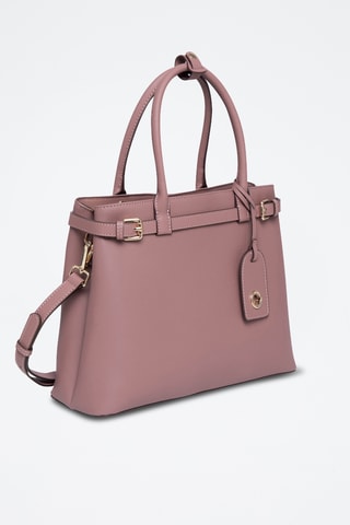 Sac à main en cuir Monaco - Mauve