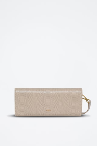 Pochette en cuir Cocktail - Beige