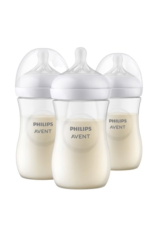 3 biberões sem BPA Natural - A partir dos 1 meses