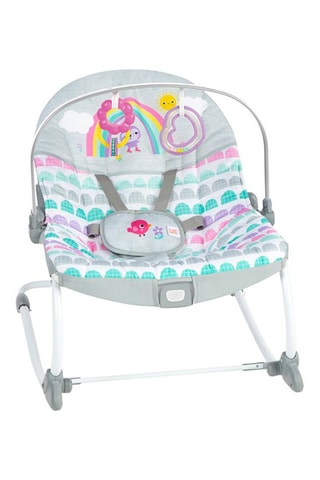 Balancelle et chaise 2-en-1 Rosy Rainbow - Dès la naissance - Jusqu'à 18 kg