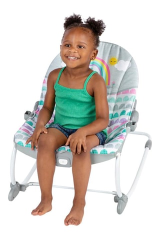 Balancelle et chaise 2-en-1 Rosy Rainbow - Dès la naissance - Jusqu'à 18 kg