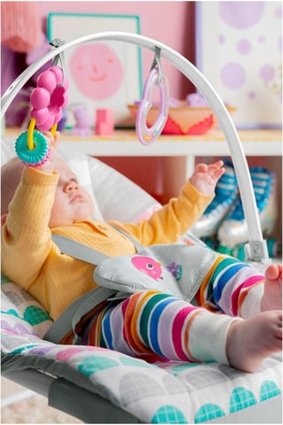 Balancelle et chaise 2-en-1 Rosy Rainbow - Dès la naissance - Jusqu'à 18 kg