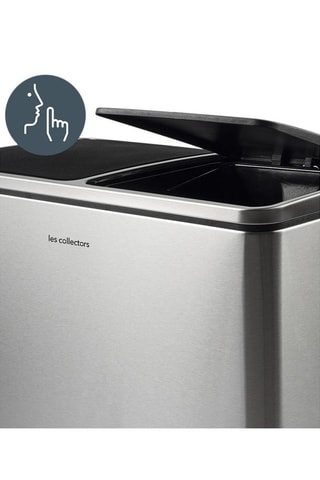 Afvalscheiding Roestvrijstalen Pedaalemmer 2 x 30 l Roestvrij Staal