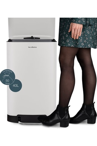Roestvrijstalen Pedaalemmer - 40 l