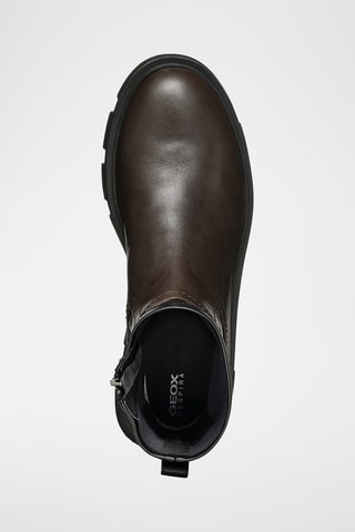 Boots en cuir d'agneau nappa Vilde - Marron