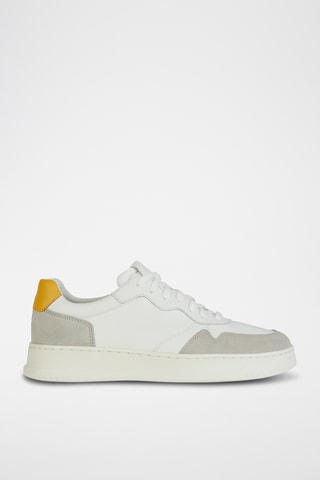 Baskets en cuir Calzature - Blanc et gris