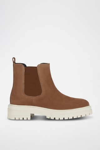 Bottines Chelsea en nubuck Iridea - Marron